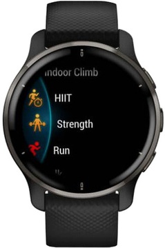Garmin Venu 2 Plus Slate S. Steel Bezel w. Black Case and S. Band (010-02496-01/11/51))