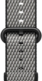Apple Watch 42mm/44mm/45mm/46mm/49mm Black Check Woven Nylon (MQVK2)