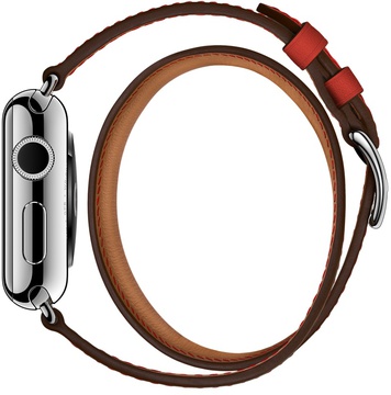 Apple Watch Hermes Barenia Leather Double Tour Regular 38mm/40mm/41mm/42mm Capucine (MMNX2)