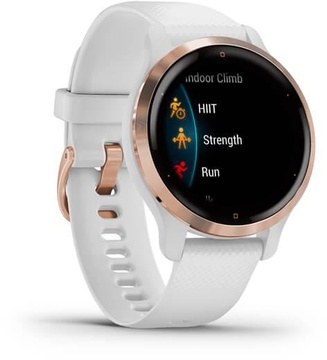 Garmin Venu 2S Rose Gold Bezel with White Case and Silicone Band (010-02429-13)