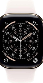 Apple Watch Series 11 GPS + Cellular 42mm Gold Titanium Case w. Light Blush Sport Band - S/M (MF8W4)