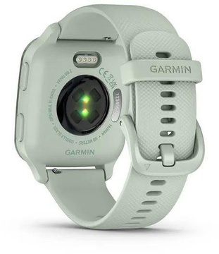 Garmin Venu Sq 2 Metallic Mint Aluminum Bezel with Cool Mint Case and Silicone Band (010-02701-02/12)