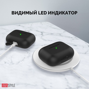 AHASTYLE Silicone Case for Apple AirPods Pro Black (AHA-0P300-BLK)