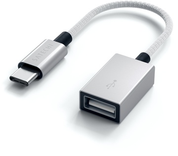 Satechi Type-C to Type-A Cabled Adapter Silver (ST-TCCAS)