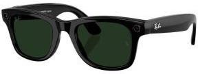 Ray-Ban Meta Wayfarer Gen 2 LargeShiny Black Frame/Clear to Graphite Green Transit.Lens. RW4012 601/1M 53-22