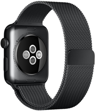 Apple Watch 42mm Space Black Stainless Steel Case with Space Black Milanese Loop (MMG22)