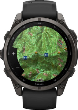Garmin Fenix 9 47mm Carbon Gray DLC Titanium with Black Silicone Band (010-04762-10/11)
