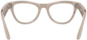 Ray-Ban Meta Skyler Gen 2 Stand.Shiny Chalky Gray Frame/Clear to Sapphire Transit.Lenses RW4014 6700MF 52-20