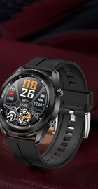 Lemfo TK88 Silicone с поворотным безелем (Черный)