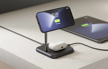 Zens 3-in-1 Magnetic Aluminium Wireless Charger Black (ZEDC19B/00)