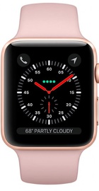 Apple Watch 42mm Series 3 GPS Gold Aluminium Case with Pink Sand Sport Band (MQL22)