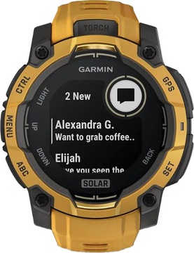 Garmin Instinct 3 45mm Solar Sunburst with Sunburst/Gray Band (010-02934-02)