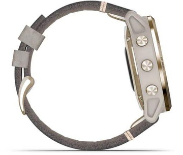 Garmin Fenix 6S Pro Solar Edition Light gold with shale grey suede band (010-02409-26)