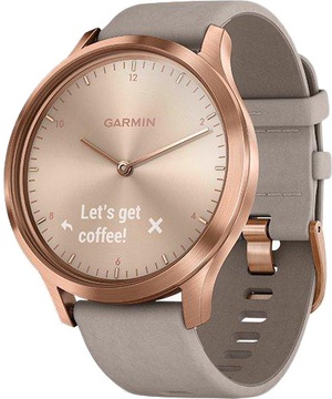 Garmin VIVOMOVE HR PREMIUM ROSE-GOLD WITH GREY SUEDE BAND ONE-SIZE (010-01850-09/A9)