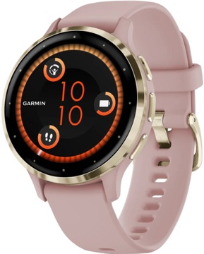 Garmin Venu 3S Soft Gold S. Steel Bezel w. Dust Rose Case and S. Band (010-02785-03/53)