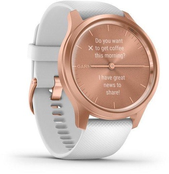 Garmin Vivomove Style Rose Gold Aluminum w. White Silicone B. (010-02240-00)