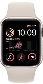 Apple Watch SE 2 GPS 44mm Starlight Aluminum Case w. Starlight Sport Band - S/M (MNTD3)