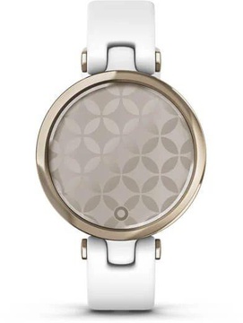 Garmin Lily Cream Gold Bezel with White Case and Silicone Band (010-02384-10)