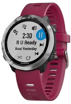 Garmin Forerunner 645 Music With Cerise Colored Band (010-01863-31)