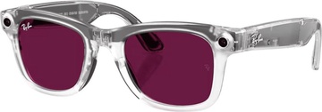 Ray-Ban Meta Wayfarer Gen 2 Lim.Ed. Stand.Matte Transparent Frame/Clear/Ruby Tr.Lens (RW4012 6770MI 50-22)