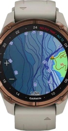 Garmin Descen Mk3i – 43 mm Bronze PVD Titanium with French Gray Silicone Band (010-02753-13/14)