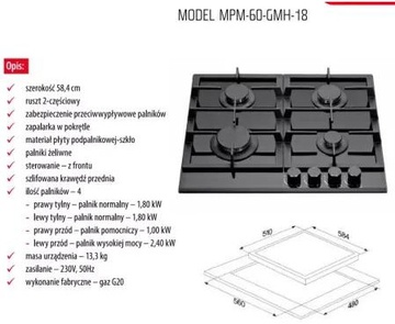 MPM MPM-60-GMH-18