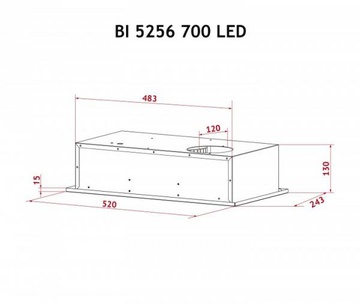 Perfelli BI 5256 BL 700 LED