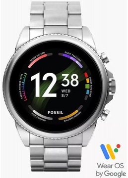 Fossil Gen 6 44mm Smoke Stainless Steel (FTW4059)