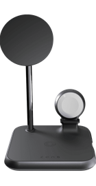 Zens 4-in-1 Magnetic + Watch Aluminium Wireless Charger Black (ZEDC20B/00)