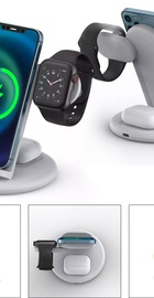 WIWU Power Air 3 in 1 Wireless Charger White (PA3IN1)