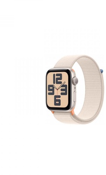 Apple Watch SE 2 GPS 44mm Starlight Aluminium Case with Starlight Sport Loop (MRE63)