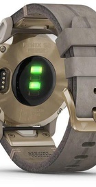 Garmin Fenix 6S Pro Solar Edition Light gold with shale grey suede band (010-02409-26)