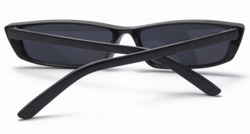 TOYEARN Rectangle Sexy Ladies Cat Eye Sunglasses Women 2018 (C01 Black frame/Grey Glasses)