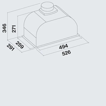 Falmec GRUPPO INCASSO BURANO 50 E.P. BLACK (CBIN50.E9P2#ZZZN460F)