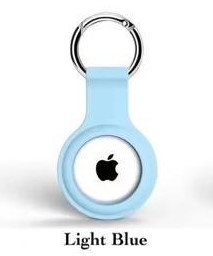 Apple AirTag Silicone Key Ring Light Blue