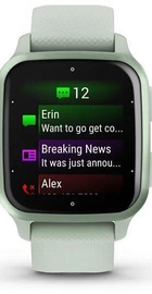 Garmin Venu Sq 2 Metallic Mint Aluminum Bezel with Cool Mint Case and Silicone Band (010-02701-02/12)