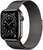 Apple Watch Series 6 GPS + Cellular 44mm Graphite Stainless Steel Case with Graphite Milanese Loop (M07R3, M09J3)