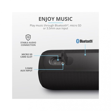 Trust Caro Max Powerful Bluetooth Wireless Speaker Black (23833)