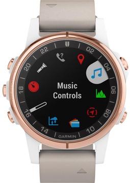 Garmin D2 Delta S Aviator Watch with Beige Leather Band (010-01987-30)
