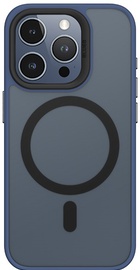 Blueo Frosted Anti-Drop Case for iPhone 15 Pro Max with MagSafe Dark Blue
