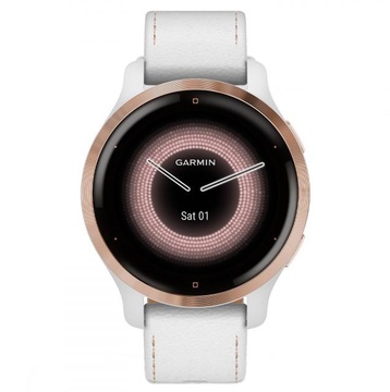 Garmin Venu 2S Rose Gold with White Leather Band (010-02429-23) (UA)
