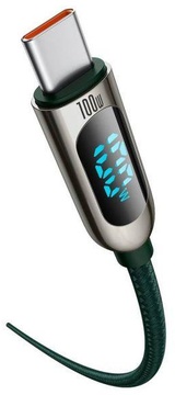 Baseus Display Fast Charging Type-C to Type-C 100W 1m Dark Green (CATSK-B06)