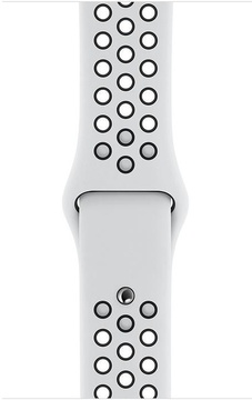 Apple Watch 42mm/44mm/45mm/46mm/49mm Pure Platinum/Black Nike Sport Band S/M&M/L (MX8F2)