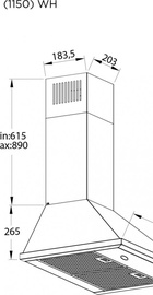 Pyramida ACH 60 PB (1150) WH