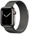 Apple Watch Series 7 GPS + Cellular 41mm Graphite Stainless Steel Case with Graphite Milanese Loop (MKHK3, MKLF3)