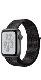 Apple Watch Nike+ Series 4 GPS 40mm Space Gray Aluminum Case with Black Nike Sport Loop (MU7G2)