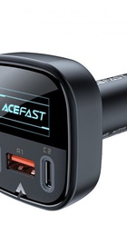 Acefast B5 101W  metal car charger with OLED smart display (AFB5B)