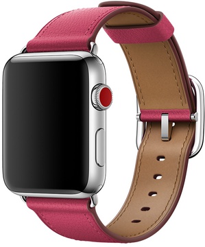 Apple Watch 38mm/40mm/41mm/42mm Pink Fuchsia Classic Buckle (MQUY2)