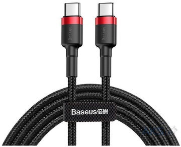 Baseus Cafule PD2.0 60W flash charging USB Type-C 20V 3A 2M Red+Black (CATKLF-H91)