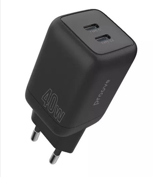 Proove Silicone Power 40W (Type-C + Type-C) Black